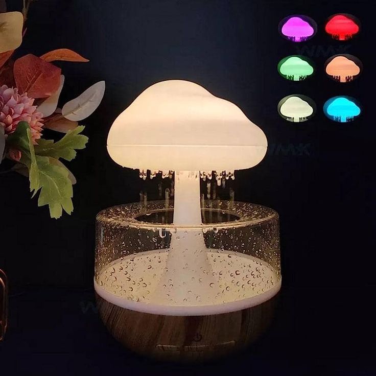 CalmCloud™ – Humidificador de nube de lluvia con lámpara LED multicolor